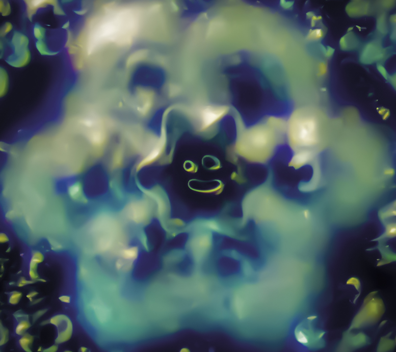 Cristaux d'eau révélant des expressions souriantes multiples. L'eau morphogénique organise ses molécules en réponse aux champs informationnels, créant des smileys microscopiques dans sa structure quantique cohérente.
